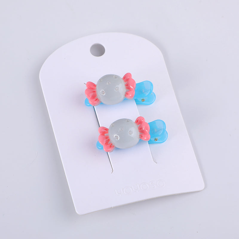 Colorato adorabile bambini acrilico capelli pin-2pcs-7