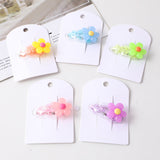 Pin per capelli in acrilico per bambini colorati e adorabili-8