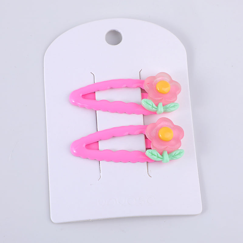 Fermagli per capelli in acrilico colorati e adorabili per bambini -11