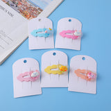 Fermagli per capelli in acrilico colorati e adorabili per bambini-22