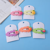 Colorato adorabile bambini acrilico capelli pin -32