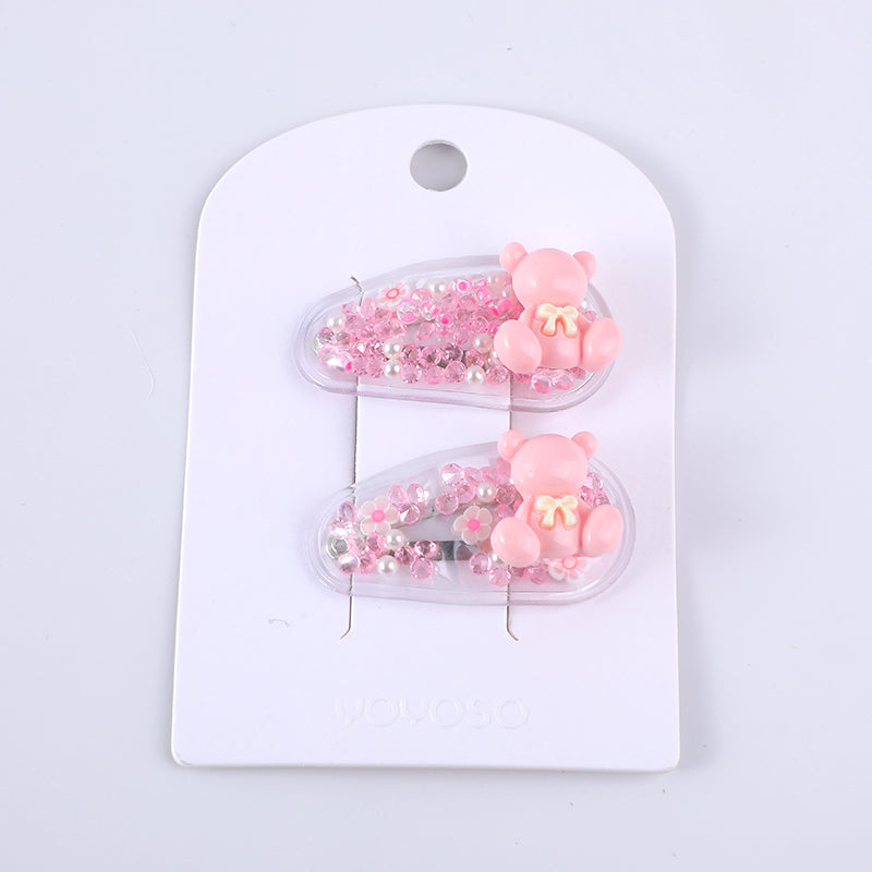 Colorato adorabile bambini acrilico capelli pin -2pz-37