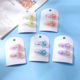 Fermaglio per Capelli in Acrilico Colorato e Adorabile per Bambini-38