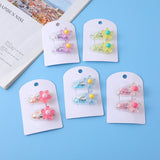 Colorato adorabile bambini acrilico capelli pin -2pz-39