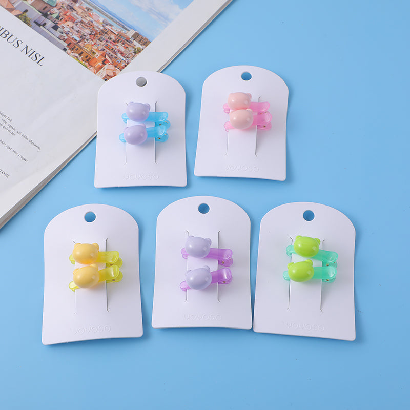 Colorato adorabile bambini acrilico capelli pin -2pz-46