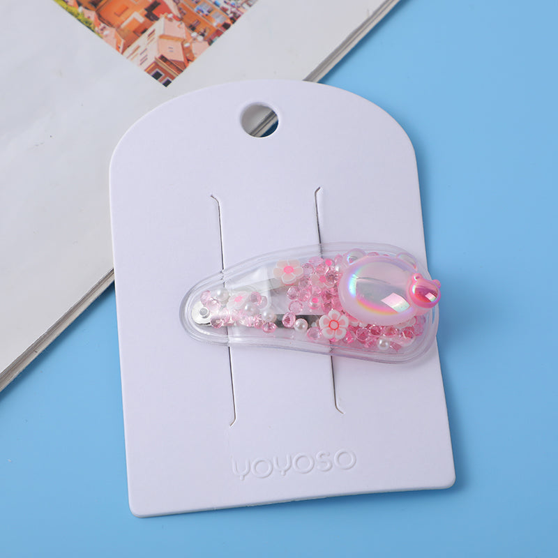 Spilla per capelli in acrilico per bambini, colorata e adorabile - 48