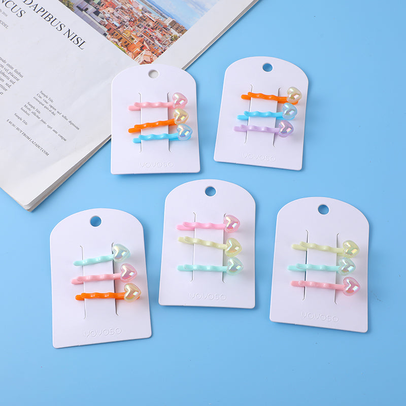 Fermaglio per Capelli in Acrilico Colorato e Adorabile per Bambini-49