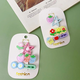 Carino fiore clip capelli set-3pcs