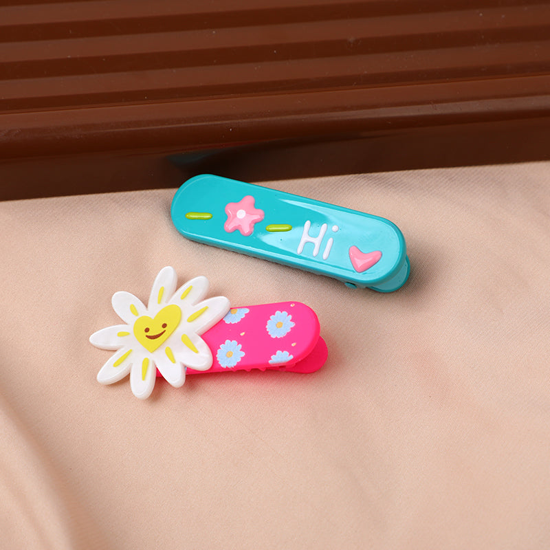 Fermaglio per capelli con fiori per bambini -2