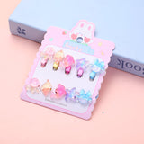 Set di elastici e fermagli per capelli serie Ocean - 10 pezzi