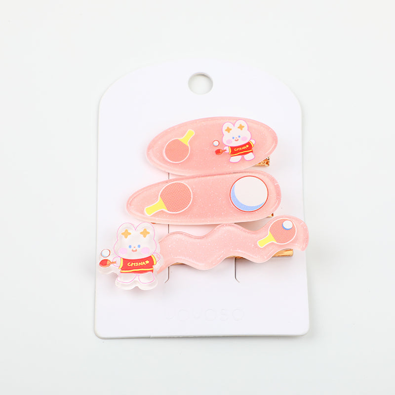 Set di mollette per capelli divertenti - 3 pezzi