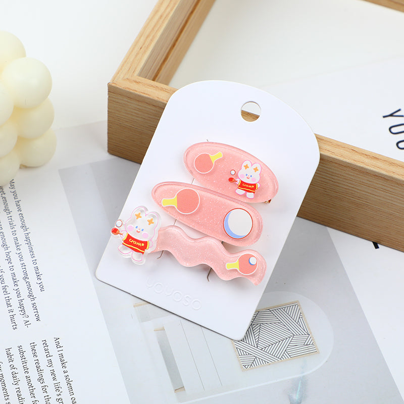 Set di mollette per capelli divertenti - 3 pezzi