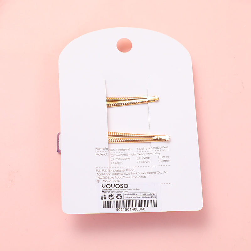 Set di fermagli per capelli della serie sportiva - 2 pezzi