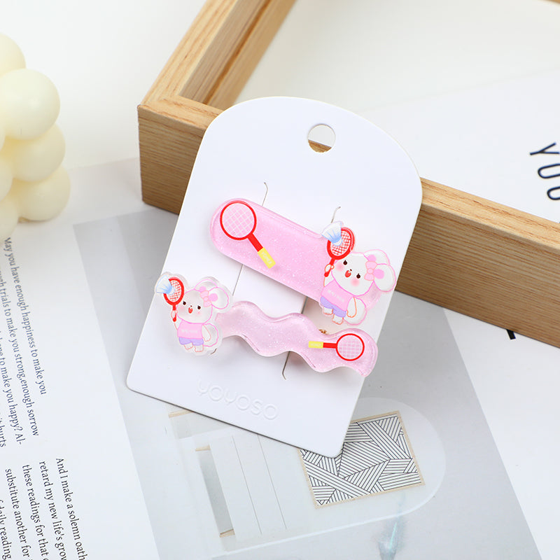 Fermaglio per capelli serie sportiva dei cartoni animati-2 pezzi