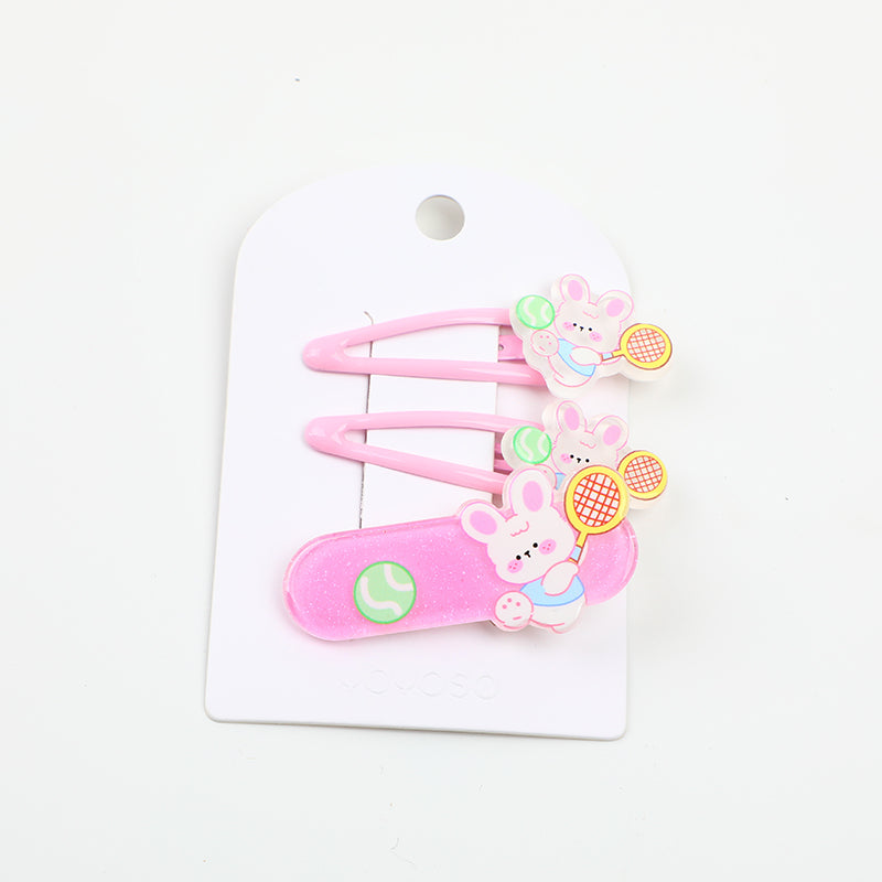 Set di fermagli per capelli a forma di cartone animato - 3 pezzi