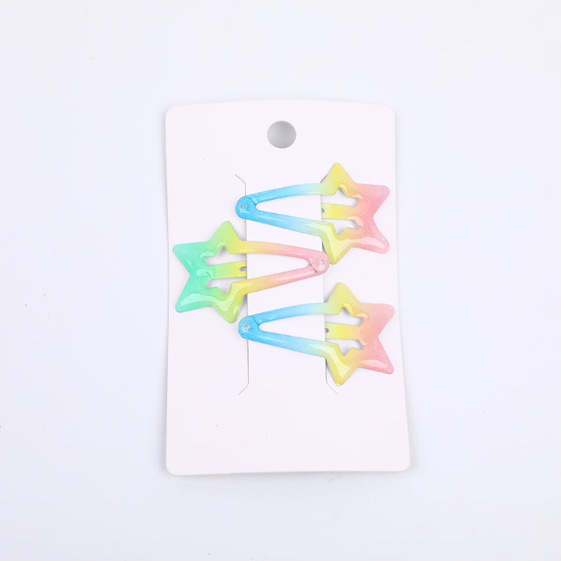 Clip BB a forma di cuore con sfumatura epossidica - 3 pezzi