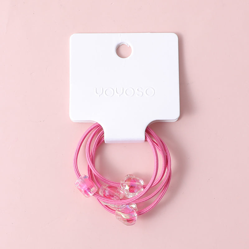 Fascetta per capelli con fiore d'amore -4pz