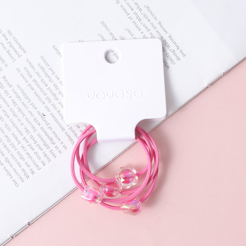 Fascetta per capelli con fiore d'amore -4pz