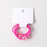 Fascetta per capelli a fiori -4pz