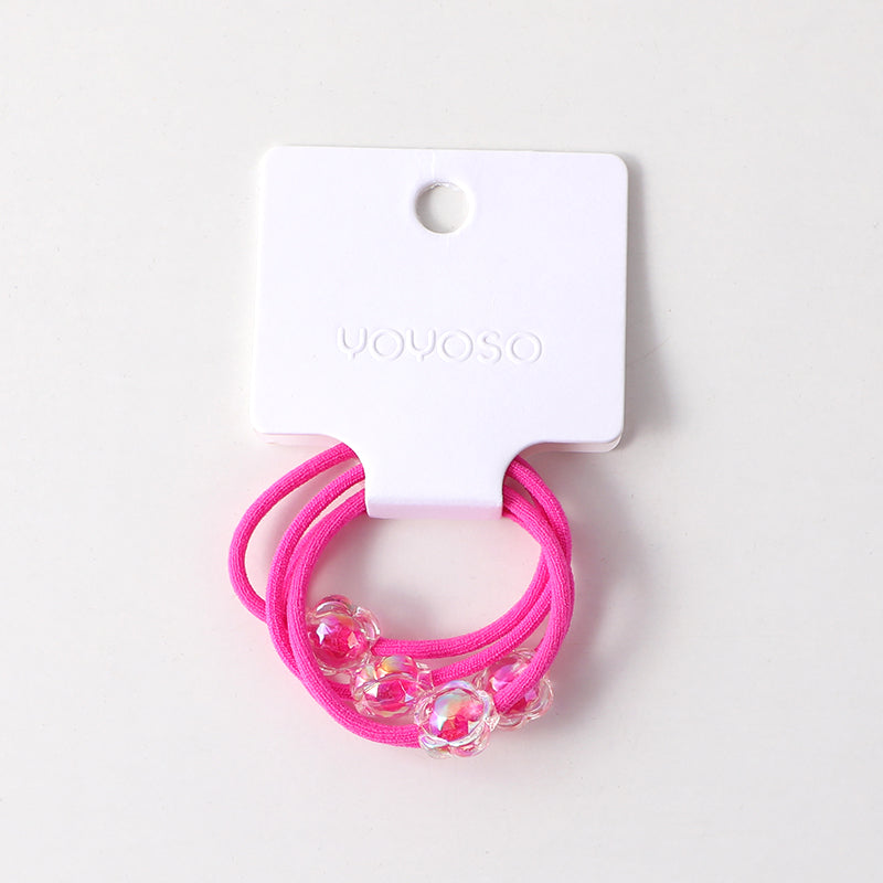 Fascetta per capelli a fiori -4pz