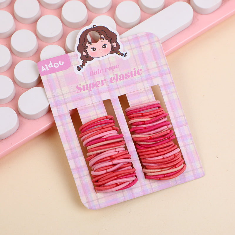 Elastici per capelli colorati per bambini-60 pezzi