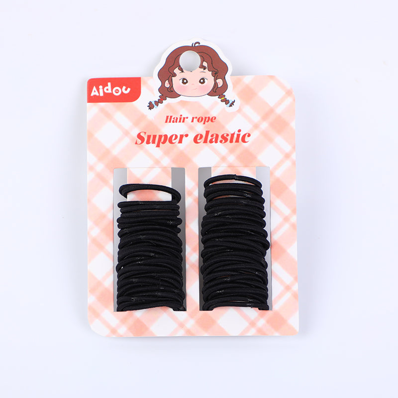 Fascetta per capelli nera per bambini-60pz