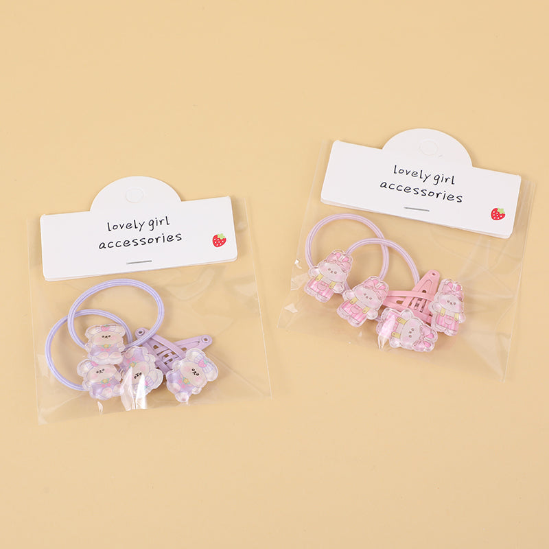 Set di accessori per capelli per bambini in cartone animato, carino e divertente -10