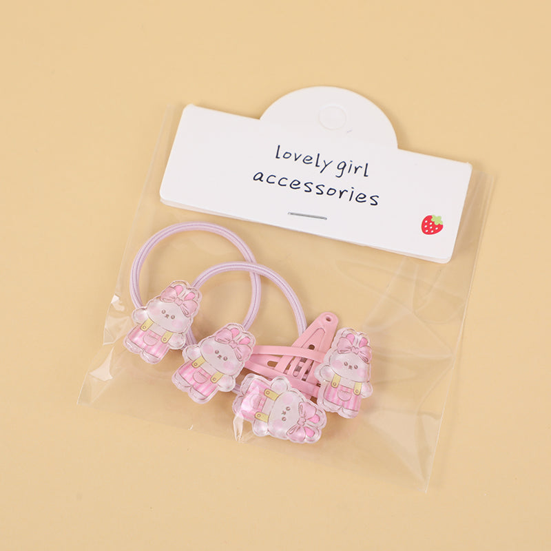 Set di accessori per capelli per bambini in cartone animato, carino e divertente -10