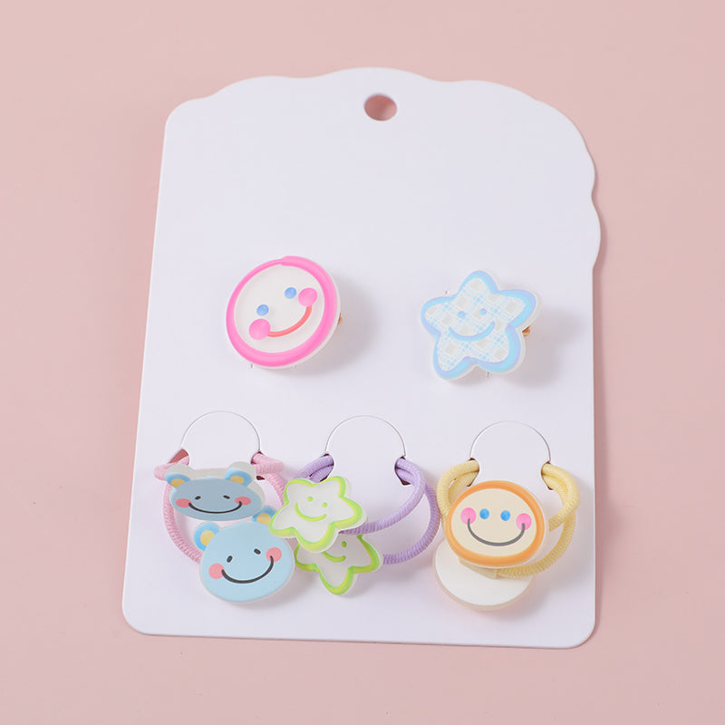 Set di accessori per capelli per bambini della serie Cartoon-3