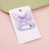 Set di accessori per capelli a forma di farfalla per bambini