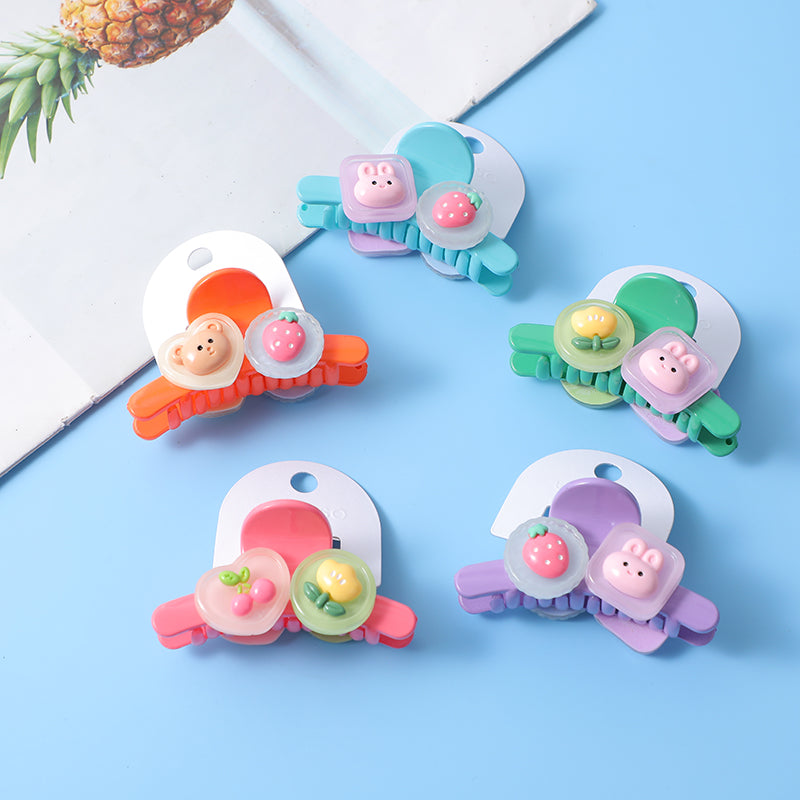 Carino e grazioso clip artiglio capelli bambini-4