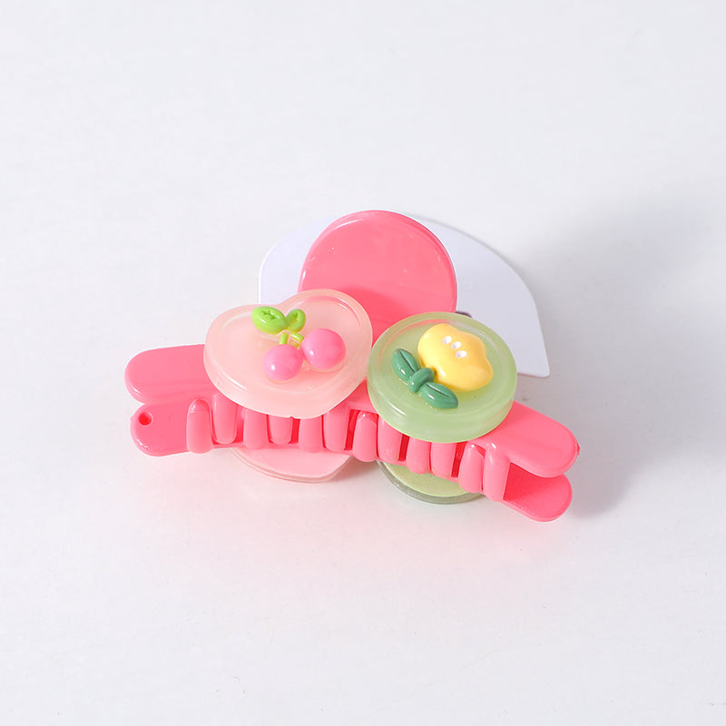 Carino e grazioso clip artiglio capelli bambini-4