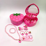 Set di accessori per bambini con astuccio per il trucco alla fragola-007