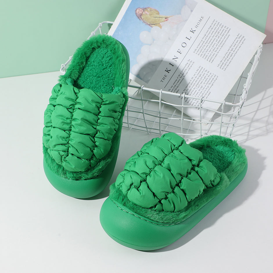 Pantofole chiuse con punta chiusa da donna alla moda, taglia verde 36-37