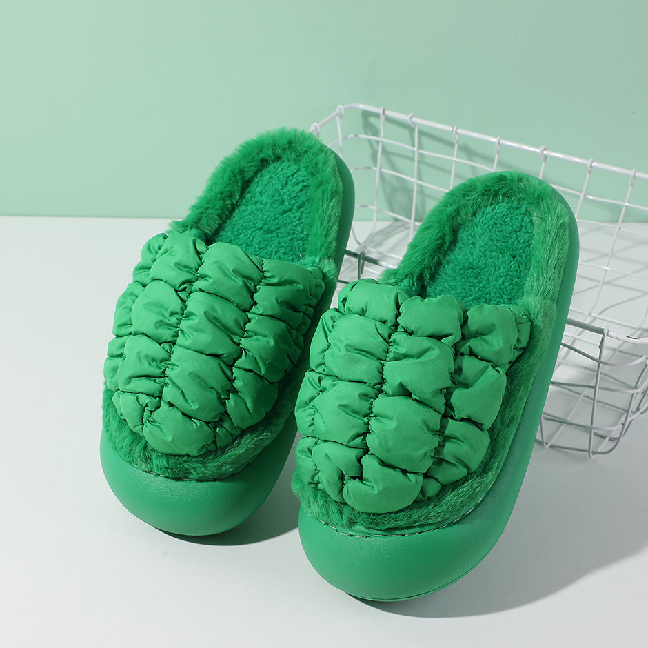 Pantofole chiuse con punta chiusa da donna alla moda, taglia verde 36-37