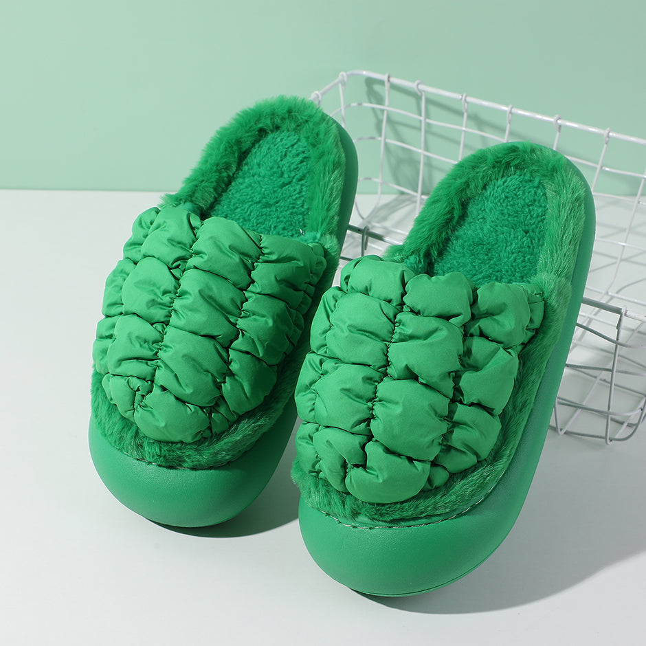 Pantofole chiuse con punta chiusa da donna alla moda, taglia verde 40-41