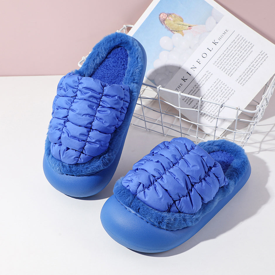 Pantofole chiuse alla moda da donna con punta chiusa-klein blu taglia 36-37