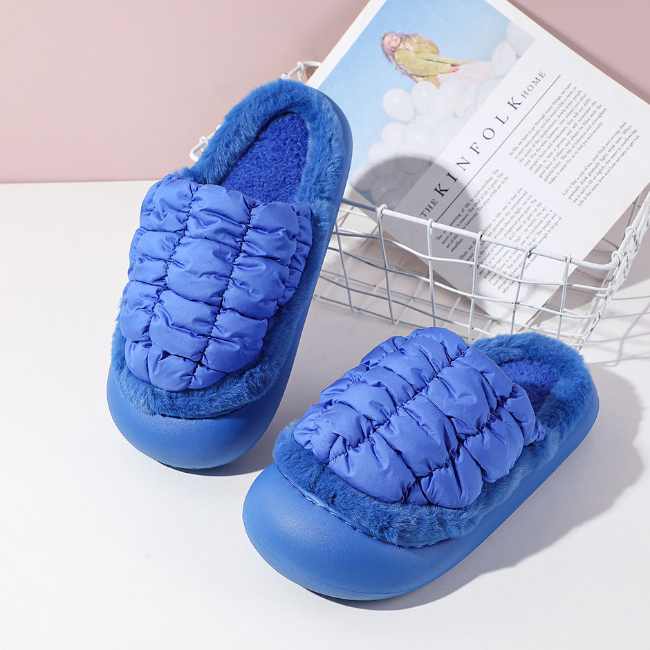 Pantofole chiuse alla moda da donna con punta chiusa-klein blu taglia 38-39