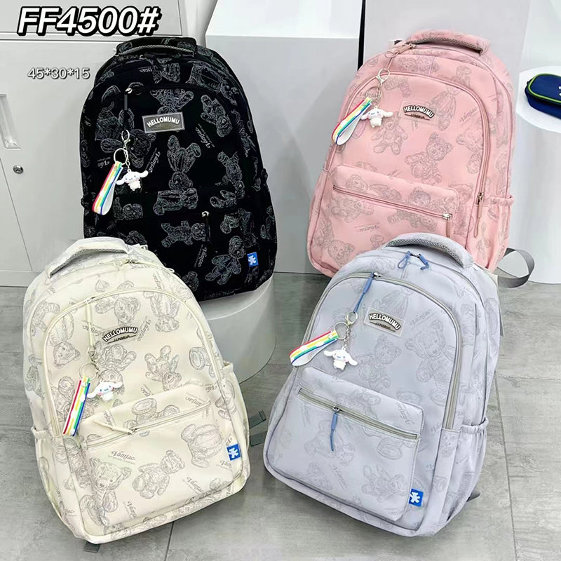 Zaino da donna con orsetto carino - beige