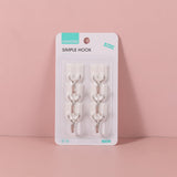 Gancio classico semplice piccolo 6 pezzi