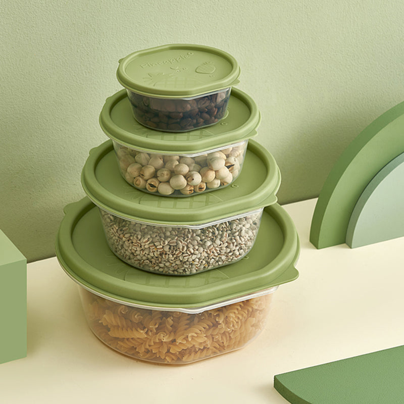 Set di contenitore salvafreschezza rotonde grandi da 3 pezzi