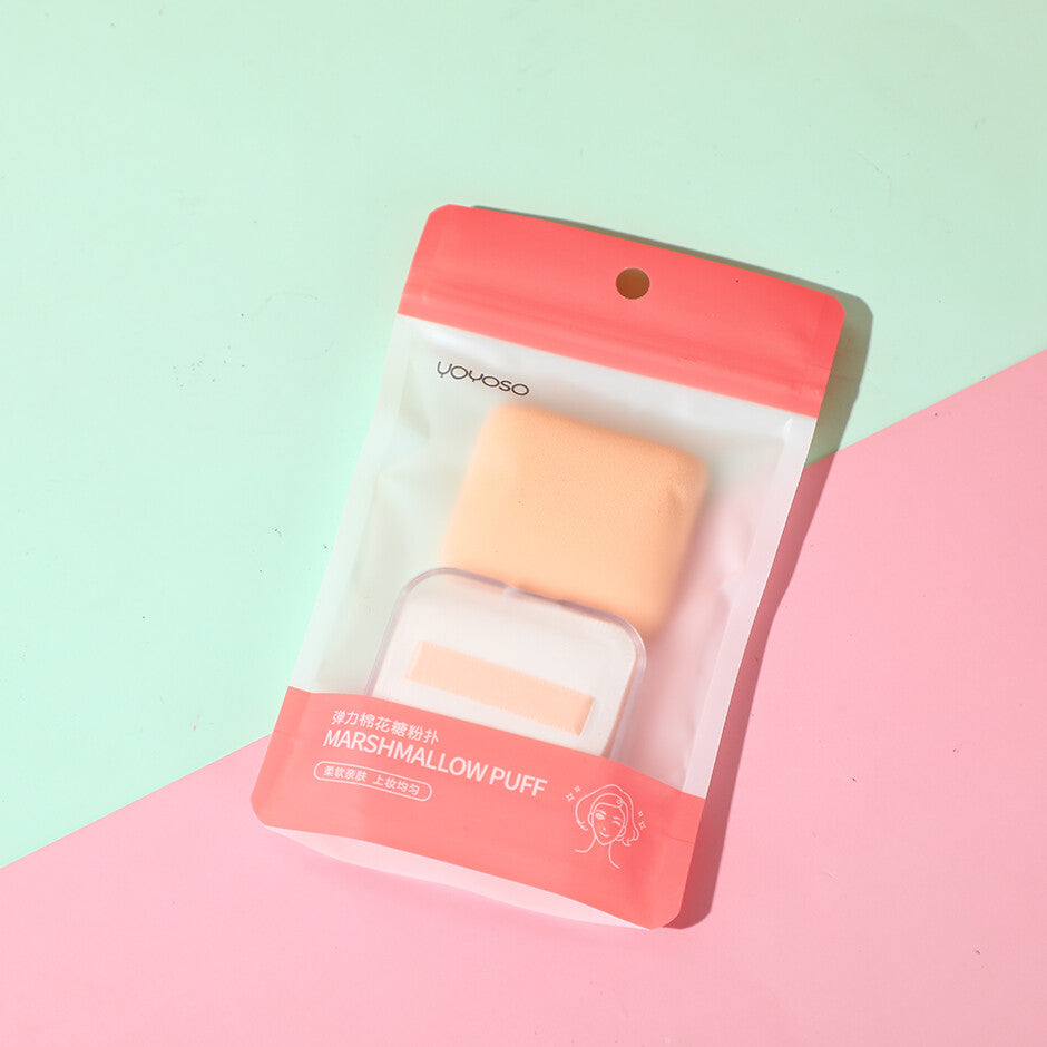 SPUGNA Elastico marshmallow quadrato puff 2pz