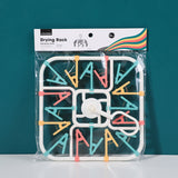 Stendino quadrato con colori arcobaleno