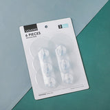 Gancio trasparente smerigliato senza traccia 6 pezzi