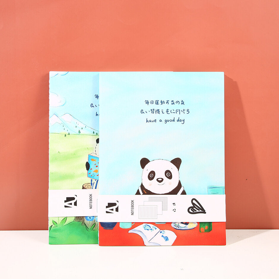 Panda travels B5 taccuino di suture (2 confezioni)