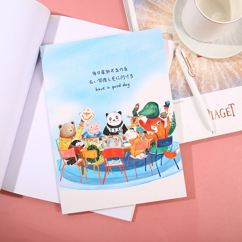 Panda travels B5 taccuino di suture (2 confezioni)