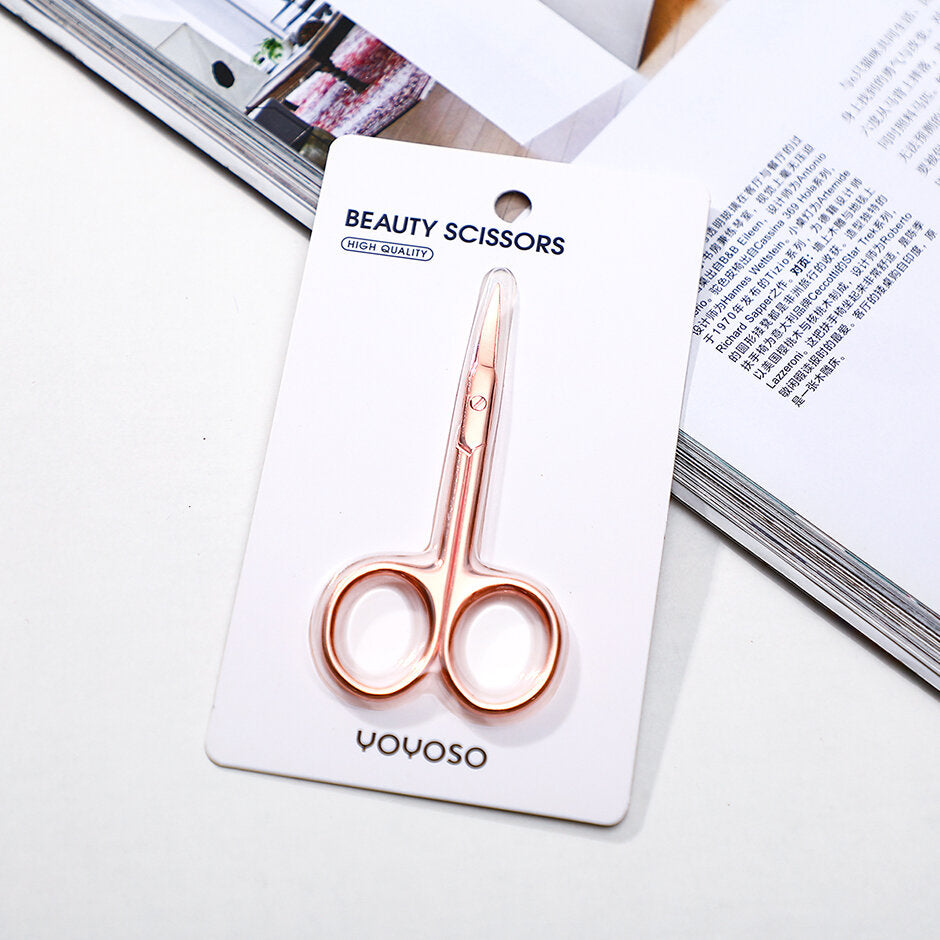 Forbici di bellezza di alta qualità in oro rosa