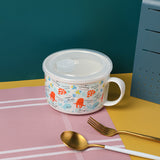 Ciotola di conservazione con il tema del mare estivo - media