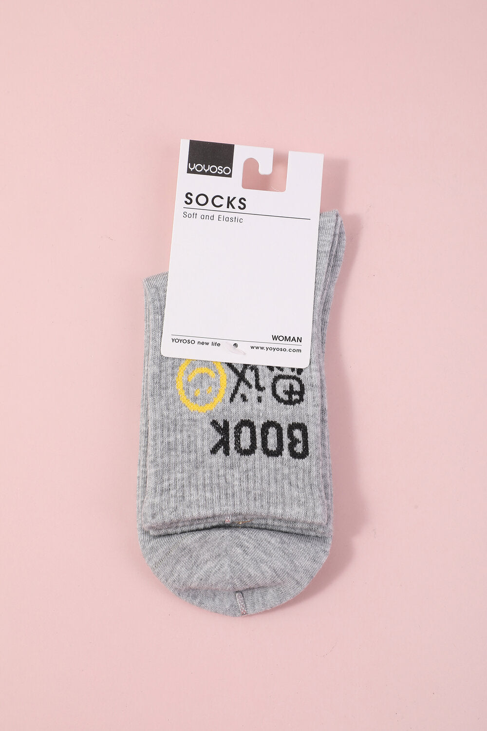 Calzini da donna a metà polpaccio con combinazione di parole divertenti