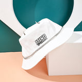 Cappello da pescatore a catena di alta moda - bianco